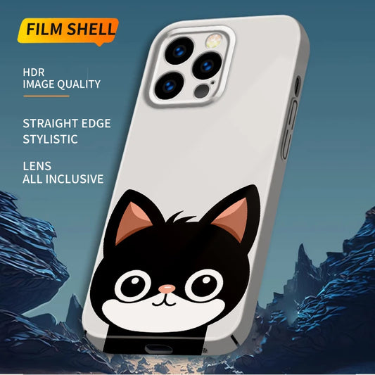 Cute kitty Luxury Phone Case Para Aesthetic For Apple iPhone 15 14 13 12 11 XS XR X Pro Max Plus Cartoon Full package protective cover